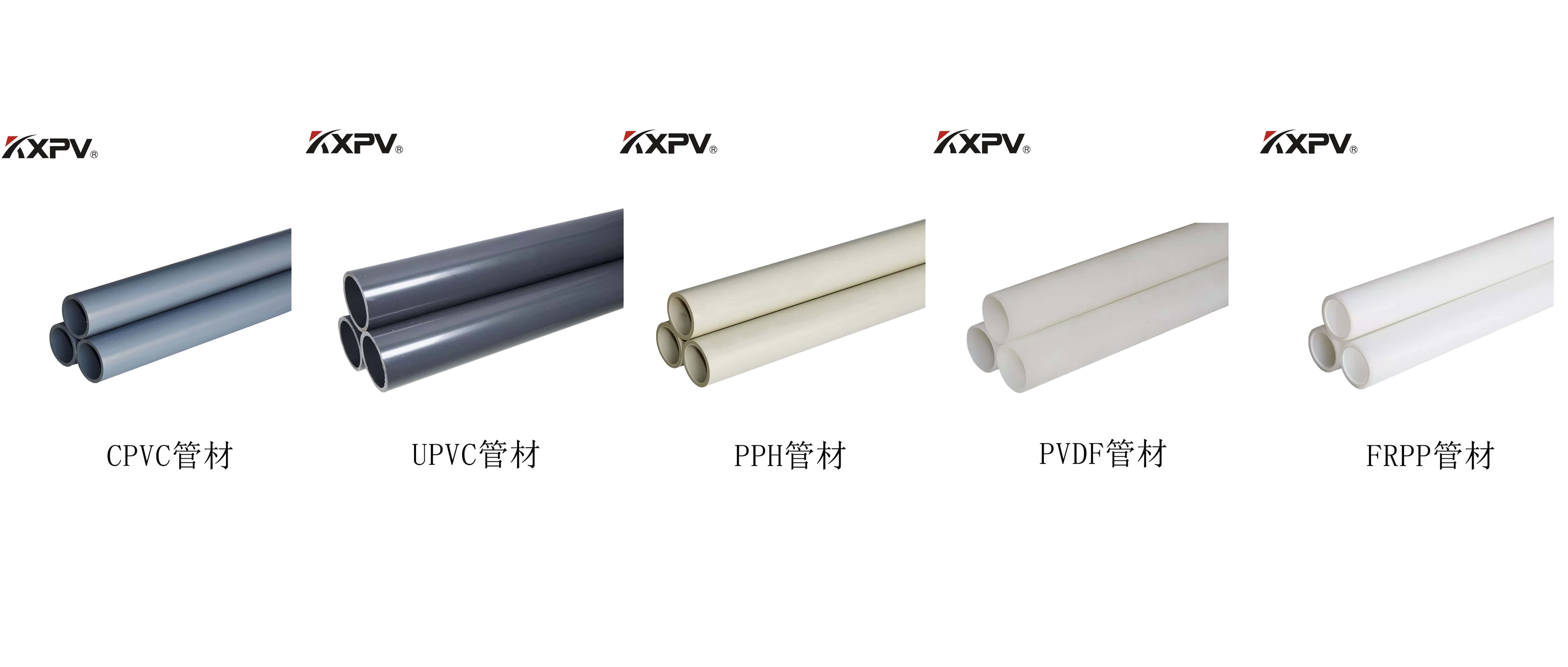 PVC、CPVC、UPVC、PP、FRP的區(qū)別及特點(diǎn)